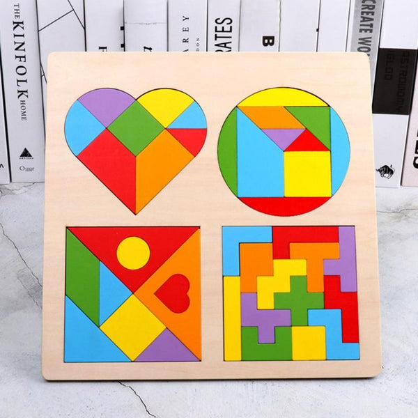 4 in 1 Wooden Puzzle Educational Toy