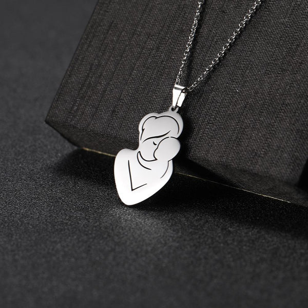 Mom Dad Baby Pendant Mother's Day Necklace -  Love Gift