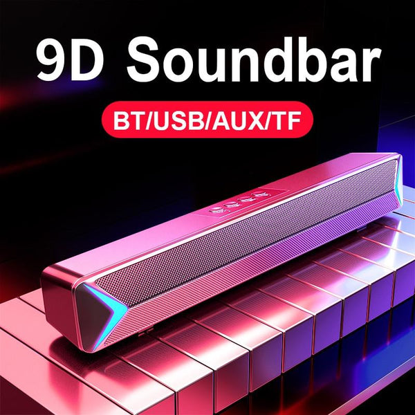 TV Sound Bar AUX USB Wired and Wireless Bluetooth Home Theater