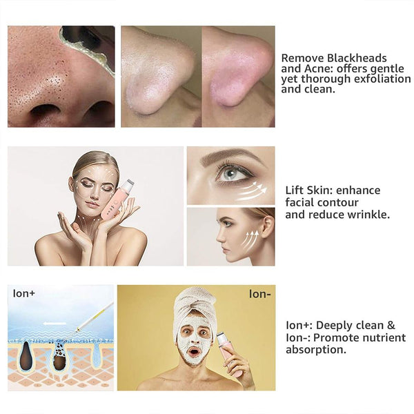 Ultrasonic Skin Scrubber Facial Cleaner