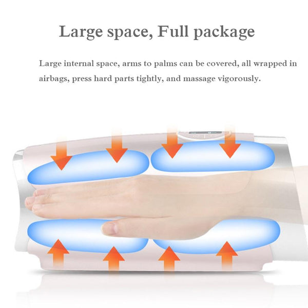 Electric Hand Massage Device Heating Air Compression Palm