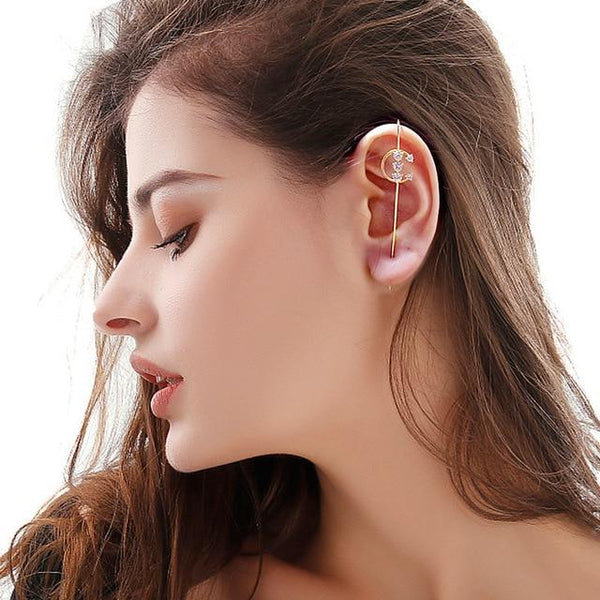 Ear Wrap Crawler Hook Earrings (2 PCS)
