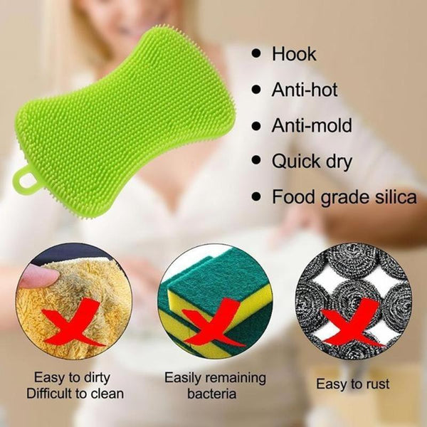 Antibacterial Cleaning Sponge 3Pcs