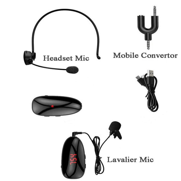 Professional Smart Phone Mic Mini Mobile UHF Wireless Microphones
