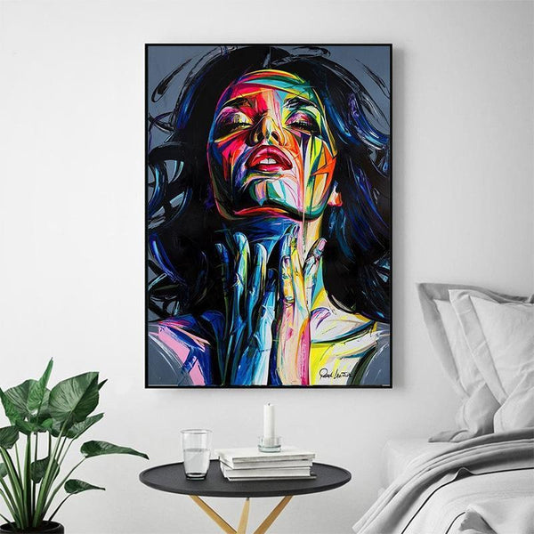 Colorful Woman Abstract Painting