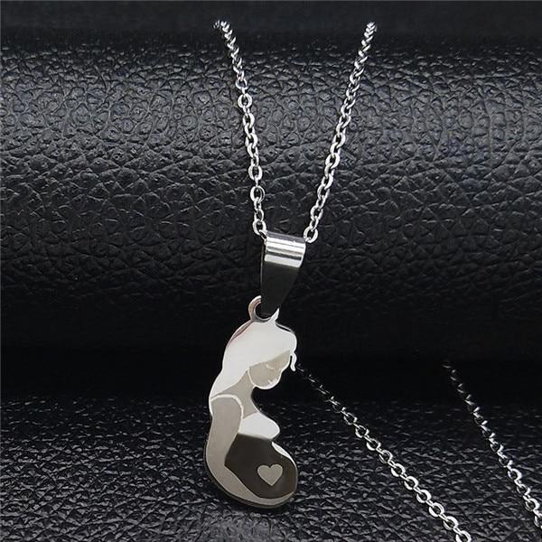 Mom Daughter Stainless Steel Chain Necklace