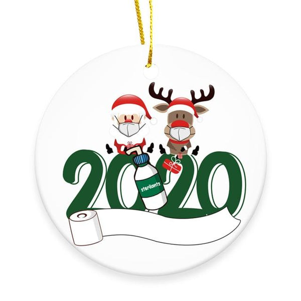 2020 Christmas Ornament Ceramic Unique Gift for Friends and Families