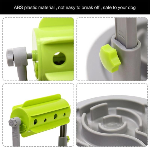 Dog Food Feeder Educational Puzzle Interactive IQ Training Game Toy Anti Choke Slower Feeder Bowl
