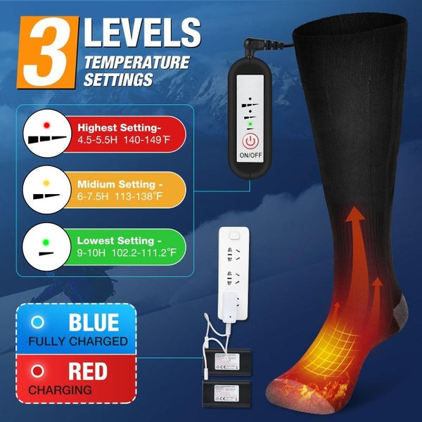 Winter Electric Heated Socks USB Rechargeable
