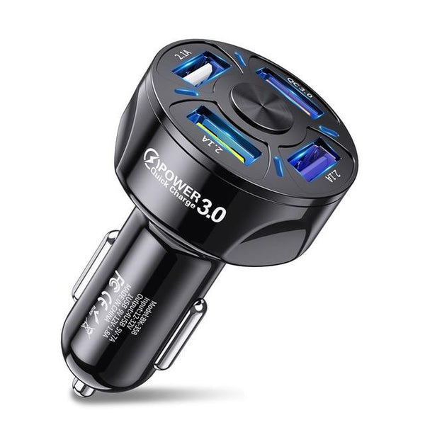 4 Ports Fast USB Car Charger