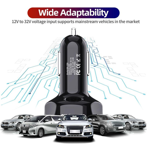 4 Ports Fast USB Car Charger