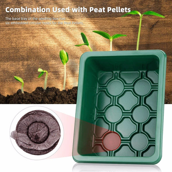 40# 10-pack Seed Starter Trays - Nursery Pots Seedling Tray