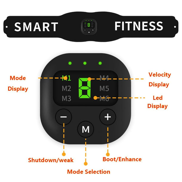 Electronic Abdominal Muscle Stimulator - Smart Fitness Ab Belt