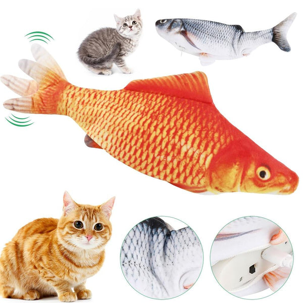 Electric Cat Toy 3D Fish USB Charging – Simulation Fish – Interactive Cat Toys