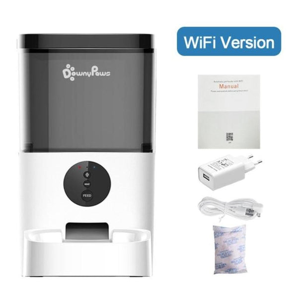 Automatic Pet Feeder 4/6L with Wi-Fi remote app - Button/WiFi Version
