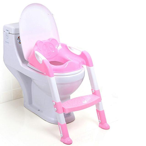 Folding Baby Potty Training Seat with Adjustable Ladder
