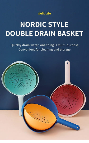 Double Drain Basket - O