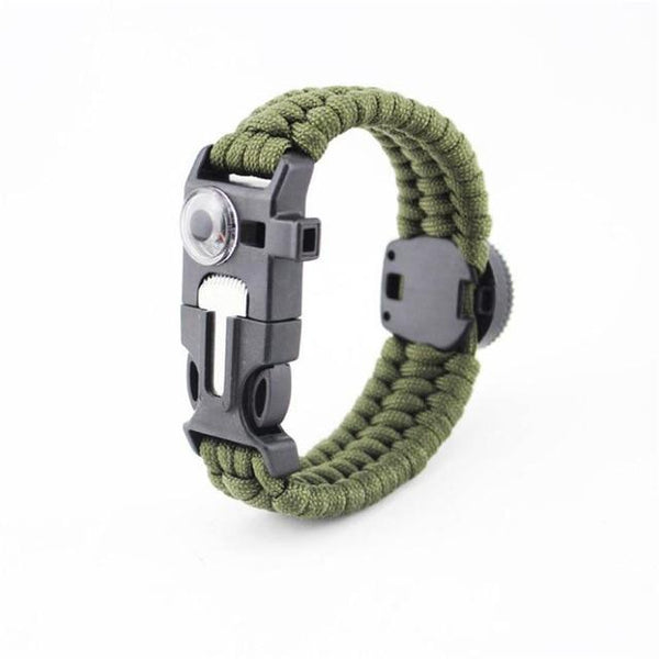 5 in 1 Camping Adjustable Paracord Survival Bracelet for Outdoor