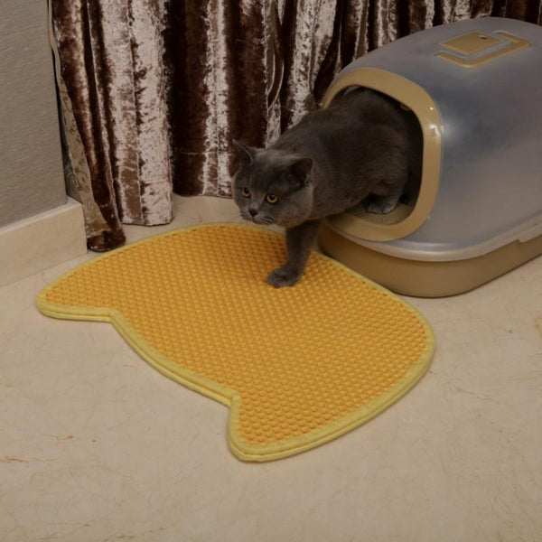 Cat Shape Cat Litter Mat