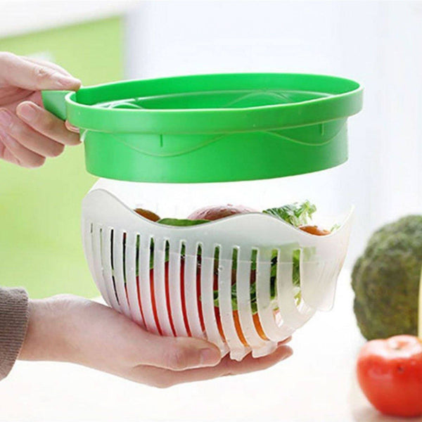 Upgraded Salad Cutter Bowl, Green