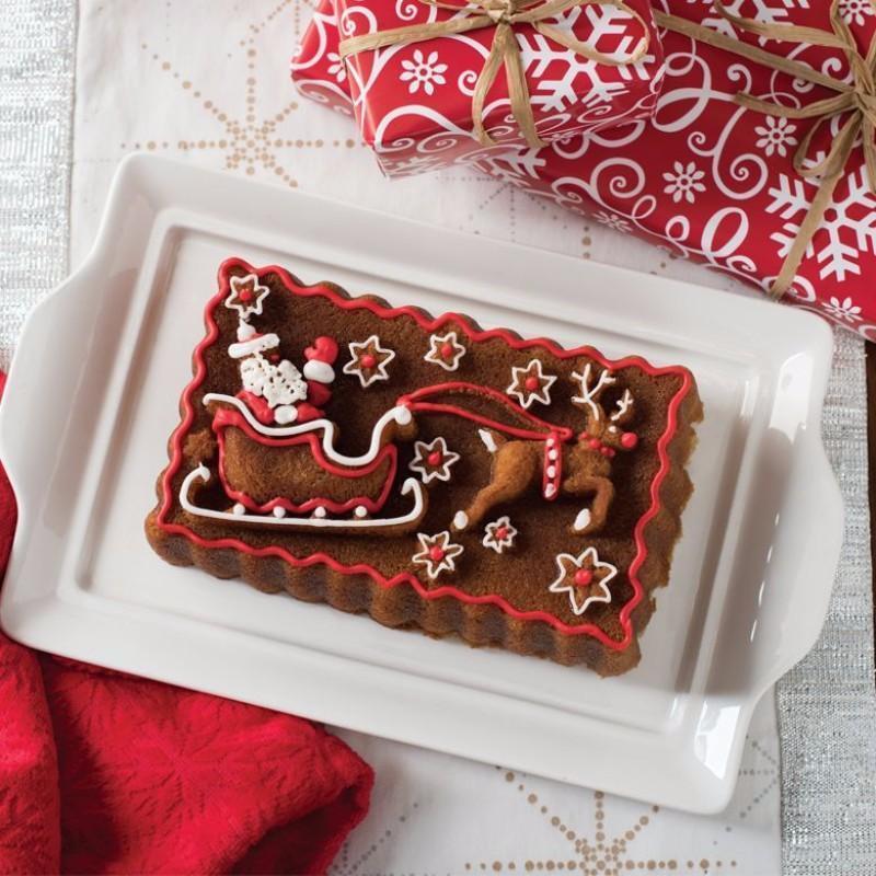 Santa's Sleigh Holiday Loaf Pan by NordicWare